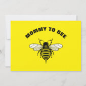 黄色の黒の赤ちゃんシャワーママへビークールスタイリッシュ サンキューカード (裏面)