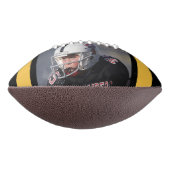 黄色の黒名番号チーム写真 アメリカンフットボール (回転90)