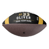 黄色の黒名番号チーム写真 アメリカンフットボール (回転270)