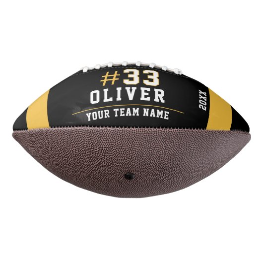 黄色の黒名番号チーム写真 アメリカンフットボール (回転270)