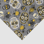 黄色の黒砂糖と白糖のスカル模様 薄葉紙 (詳細)