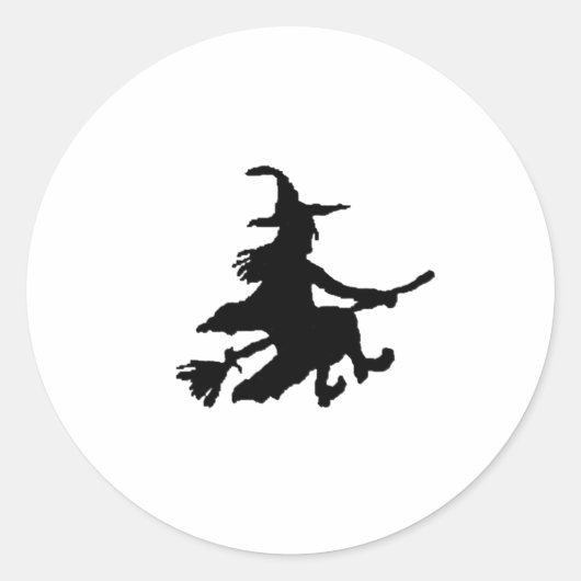 黄色の黒魔女 ラウンドシール (正面)