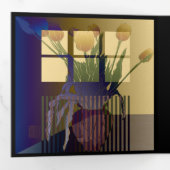 黄色の3つ折カード 三つ折りカード (内部最初)