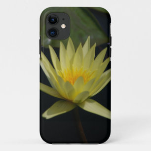 黄色の《植物》スイレン電話ケース iPhone 11 ケース