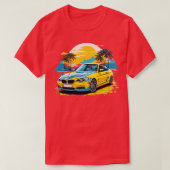 黄色のbmw tシャツ (デザイン正面)