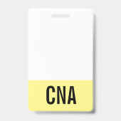 黄色のCNAバッジ両面印刷 バッジ (裏面)