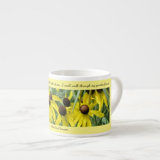 黄色のconeflows Thoughts of You Espresso Mug エスプレッソカップ (正面右)
