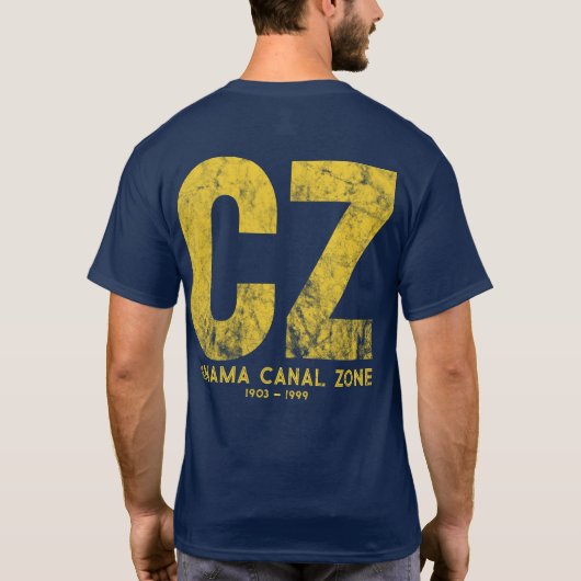 黄色のCZ（運河帯） Tシャツ (裏面)