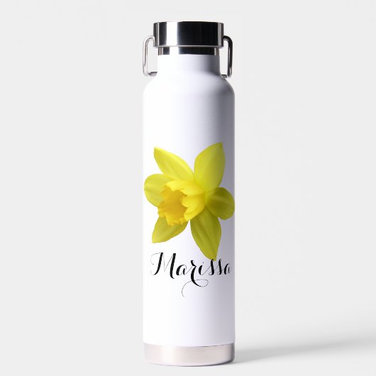 黄色のDaffodil開花スクリプト名 ウォーターボトル (正面)