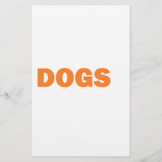 黄色のDOGS単語 便箋