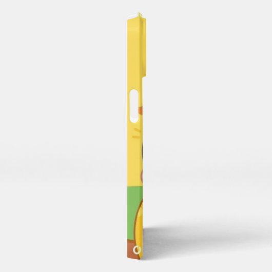 黄色のiPhone 13ケース iPhoneケース (右側面)