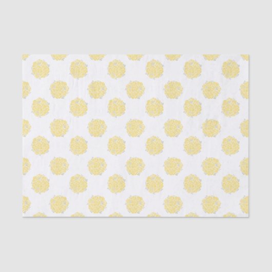 黄色のposyバラグラフィックティッシュペーパー 薄葉紙 (正面)