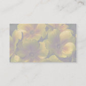 黄色のPrimroseフローラ名刺 名刺 (裏面)
