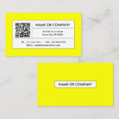 黄色のQRコード 名刺 (正面/裏面)