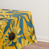 黄色のRudbekia テーブルクロス (インサイチュ)