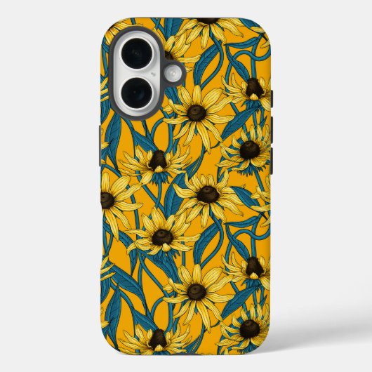 黄色のRudbekia Case-Mate iPhoneケース (裏面)