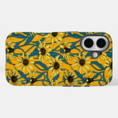 黄色のRudbekia Case-Mate iPhoneケース (裏面 (横))
