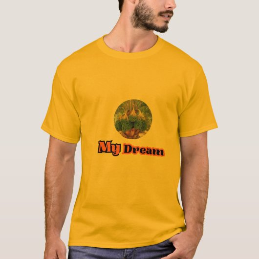 黄色のTシャツは異なる感情を伝えます。 Tシャツ (正面)