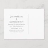 黄色のv2飾ファンシーり付け日付はがきを保存 案内ポストカード (裏面)