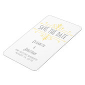 黄色のv2飾ファンシーり付け日付磁石を保存 マグネット (左側)