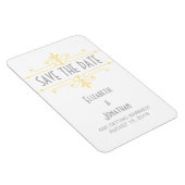 黄色のv2飾ファンシーり付け日付磁石を保存 マグネット (右側)