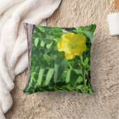 黄色のWIldflower枕 クッション (ブランケット)