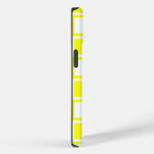 黄色はっきりしたモダン正方形 Case-Mate iPhoneケース (裏面 / 右)