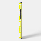 黄色はっきりしたモダン正方形 Case-Mate iPhoneケース (裏面 / 左)