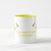黄色は皆の良さを見る！ マグカップ (中央)