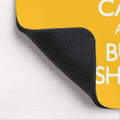 黄色は穏やかなおよび買物の靴保ちます マウスパッド (コーナー)