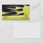 黄色は黒の炎を改造します 名刺 (正面/裏面)