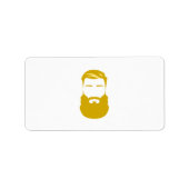 黄色ひげラベル ラベル (正面)