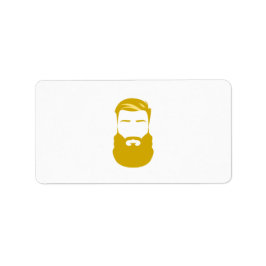 黄色ひげラベル ラベル