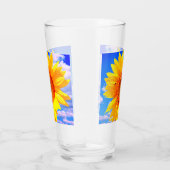 黄色ひまわりガラス タンブラーグラス (右)