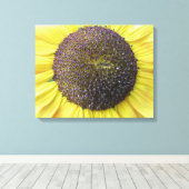 黄色ひまわりキャンバス印刷 キャンバスプリント (インサイチュ (ウッドフロア))