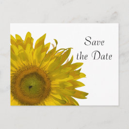 黄色ひまわりキンセアニェラ保存日 案内ポストカード