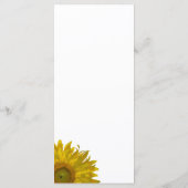 黄色ひまわりキンセアニラメニュー メニュー (裏面)