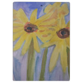 黄色ひまわりクリップボード クリップボード (裏面)