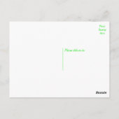 黄色ひまわりサンフラワーありがとう緑の結婚式の花 ポストカード (裏面)