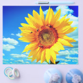 黄色ひまわりチラシ チラシ (シングル)