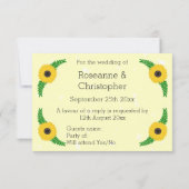 黄色ひまわりデザイン結婚ズ (裏面)