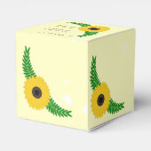 黄色ひまわりデザイン結婚ズ フェイバーボックス (裏面サイド)