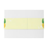 黄色ひまわりデザイン結婚ズ 招待状ベリーバンド (裏面例)