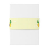 黄色ひまわりデザイン結婚ズ 招待状ベリーバンド (裏面例)