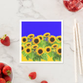 黄色ひまわりナプキン スタンダードカクテルナプキン (インサイチュ)