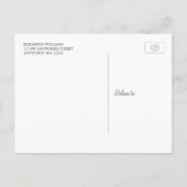 黄色ひまわりバーンドウッド写真保存日 案内ポストカード (裏面)