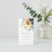 黄色ひまわりフローラおむつラッフルベビーシャワー エンクロージャーカード (スタンド正面)