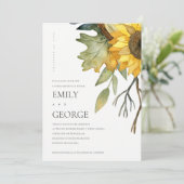 黄色ひまわりフローラ対シャワーカードP サンキューカード (スタンド正面)
