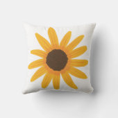 黄色ひまわりフローラ枕の配列 クッション (裏面)