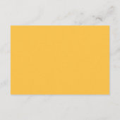 黄色ひまわりフローラ秋の結婚式詳細 エンクロージャーカード (裏面)